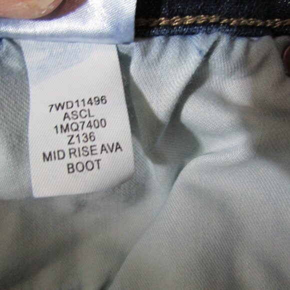 Lucky Brand Ava Boot Mid Rise Jeans Button Fly - Picture 7 of 8